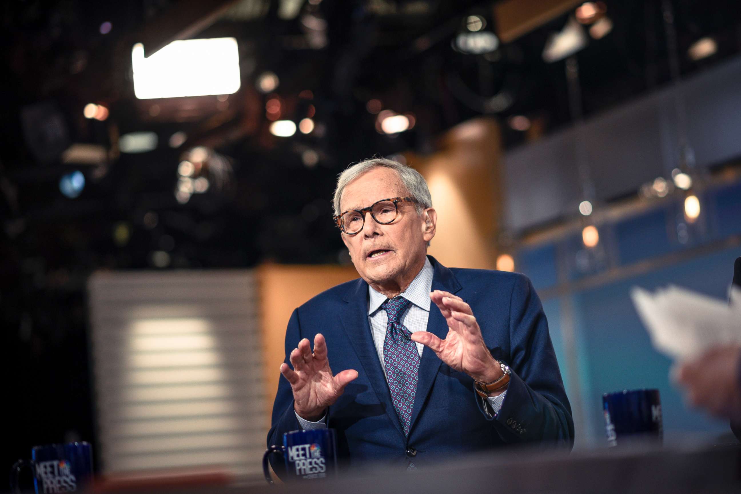 PHOTO: Tom Brokaw, NBC News Special Correspondent, appears on "Meet the Press" in Washington, D.C., March 4, 2018.