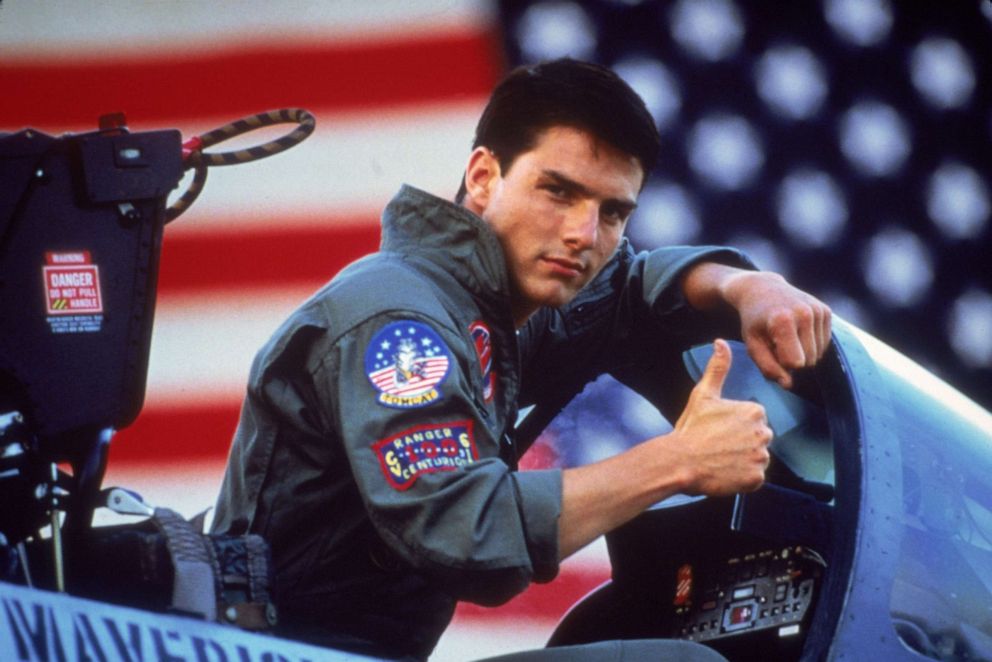PHOTO: Tom Cruise is shown in the role of Lt. Pete "Maverick" Mitchell, in the top-grossing film of 1986, "Top Gun."