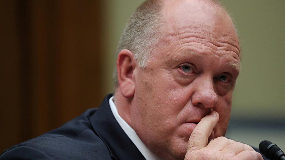 PHOTO: Former Acting Director of U.S. Immigration and Customs Enforcement (ICE) Tom Homan testifies on Capitol Hill in Washington, U.S., Sept. 11, 2019.