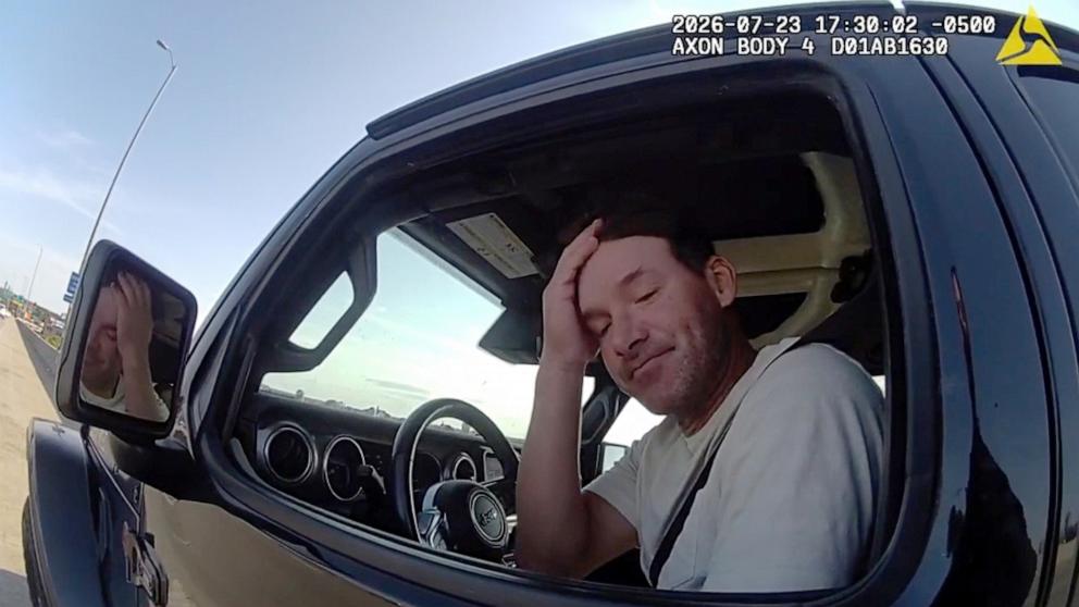 PHOTO: Milwaukee County Sheriff’s Office released the full body camera video of the arrest and sobriety test of former Dallas Cowboys’ quarterback Tony Romo.