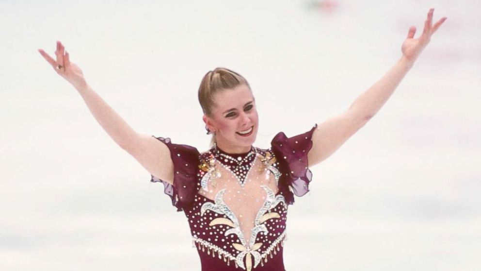 PHOTO: Tonya Harding of the USA competes in the Free Skate portion of the Women's Figure Skating competition of the 1994 Winter Olympics, February 25, 1994 at the Hamar Olympic Hall in Lillehammer, Norway.