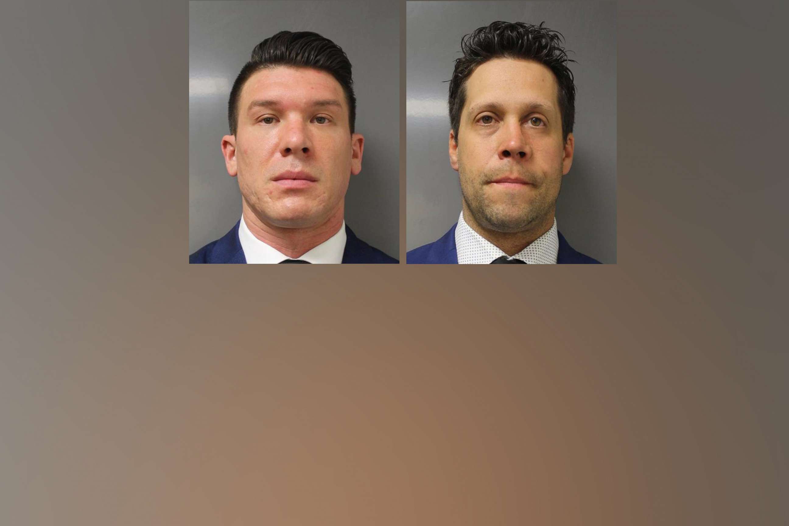 PHOTO: Left, Robert McCabe, 32, and Aaron Torgalski, 39, officers with the Buffalo Police Department were charged with second-degree assault after he was seen on video shoving a 75-year-old protester to the ground.