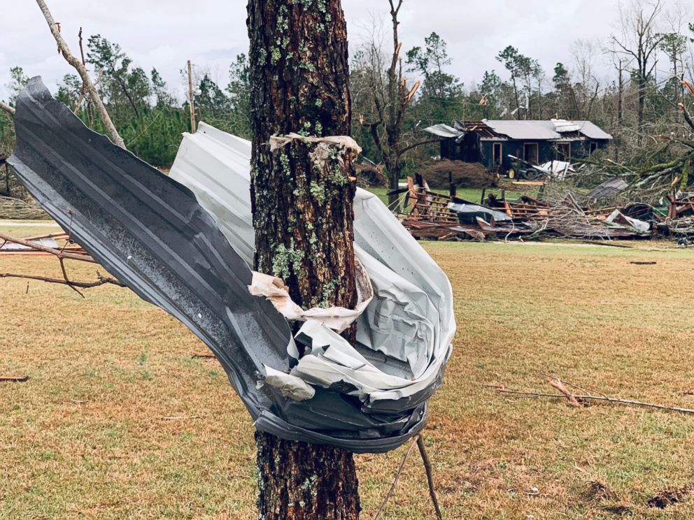 PHOTO: Tornadoes have struck parts of Alabama, near the Georgia state line, to Macon, Georgia, about 100 miles to the east. March 3, 2019.