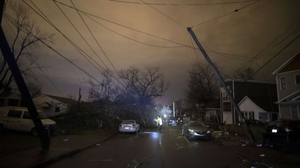 24 dead in Tennessee as tornadoes wreak havoc on towns including