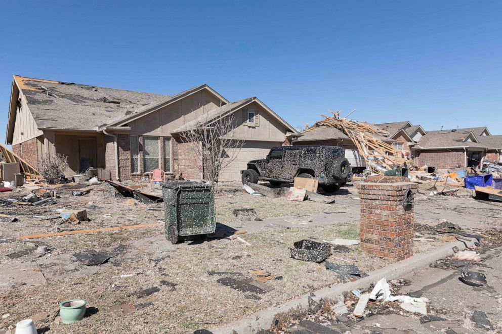 Tornadoes touch down in Oklahoma as massive winter storm heads to