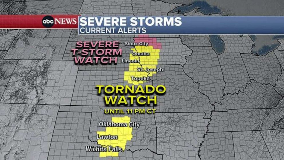 PHOTO: Severe Storms map