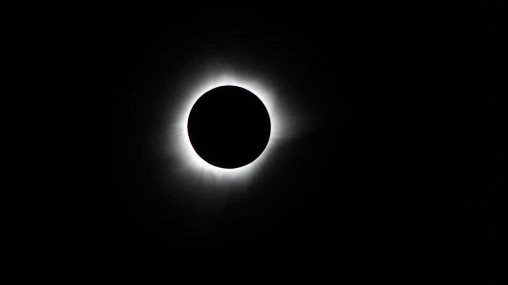 PHOTO: In this March 9, 2016, file photo, a total solar eclipse is pictured in Matantimali, Palu, Central Sulawesi, Indonesia.
