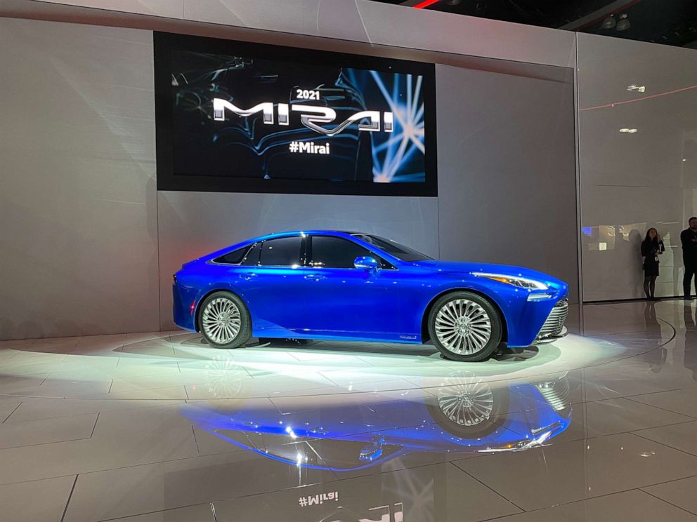 PHOTO: The new Toyota Mirai, a hydrogen fuel cell electric vehicle, at the 2019 Los Angeles Auto Show on Nov. 20, 2019.