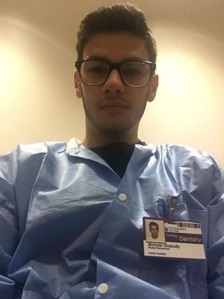 PHOTO: Monzer Shakally, 21, University of Iowa Biology major and Syrian TPS holder. 