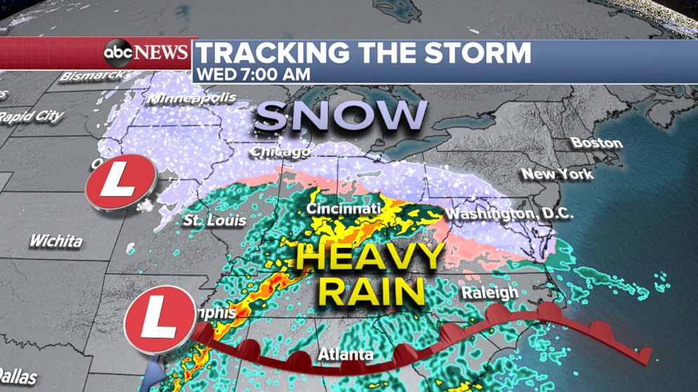 Storm Headed To Eastern Half Of Us Threatening Major Snowfall In Dc