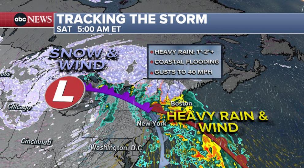 PHOTO: Flash flooding, river flooding, and coastal flooding will be possible into the weekend across the Northeast.