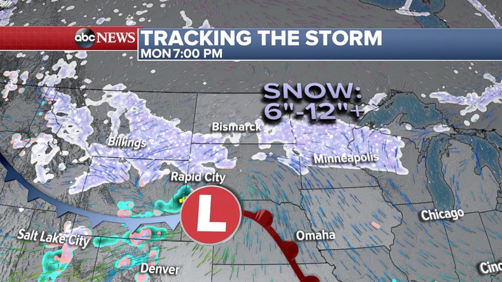 GRAPHIC: A new storm will move from the Central U.S. to the East Coast April 2, 2018 through April 4th, 2018. Up to a foot of spring snow is expected for the Northern Plains to Great Lakes. 