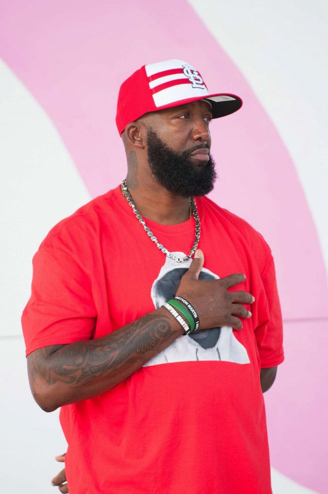 PHOTO: Tracy Martin attends the Trayvon Martin 4th Annual Day Of Remembrance and Peace Walk in Miami Gardens, Fla., Feb. 6, 2016.