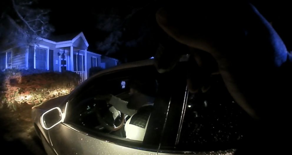 PHOTO: Body cam video shows Brandon Fludd sitting in his vehicle after officers pulled him over.