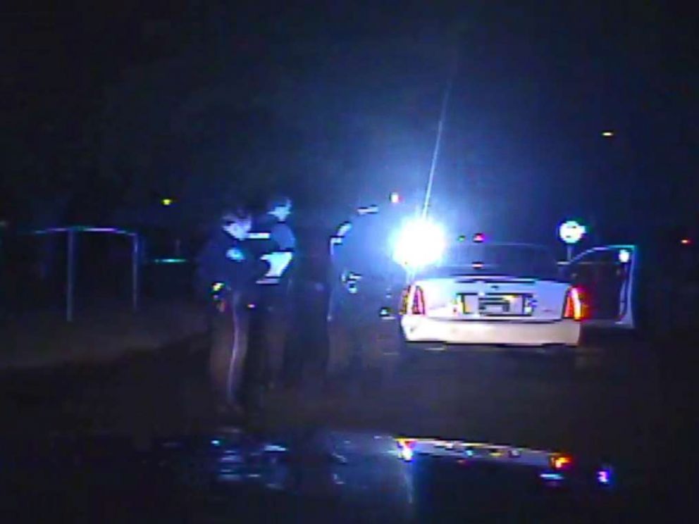 PHOTO: Dash cam video shows officers locate Fludds car after the chase.