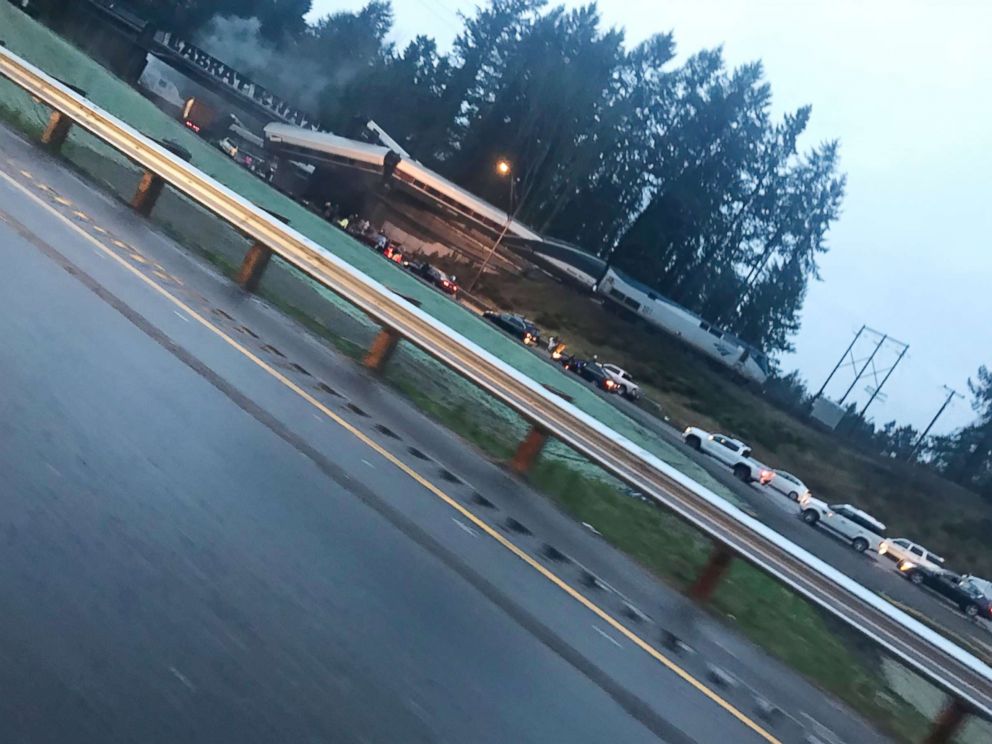 PHOTO: A train derailed in Washington state, Dec. 18, 2017.