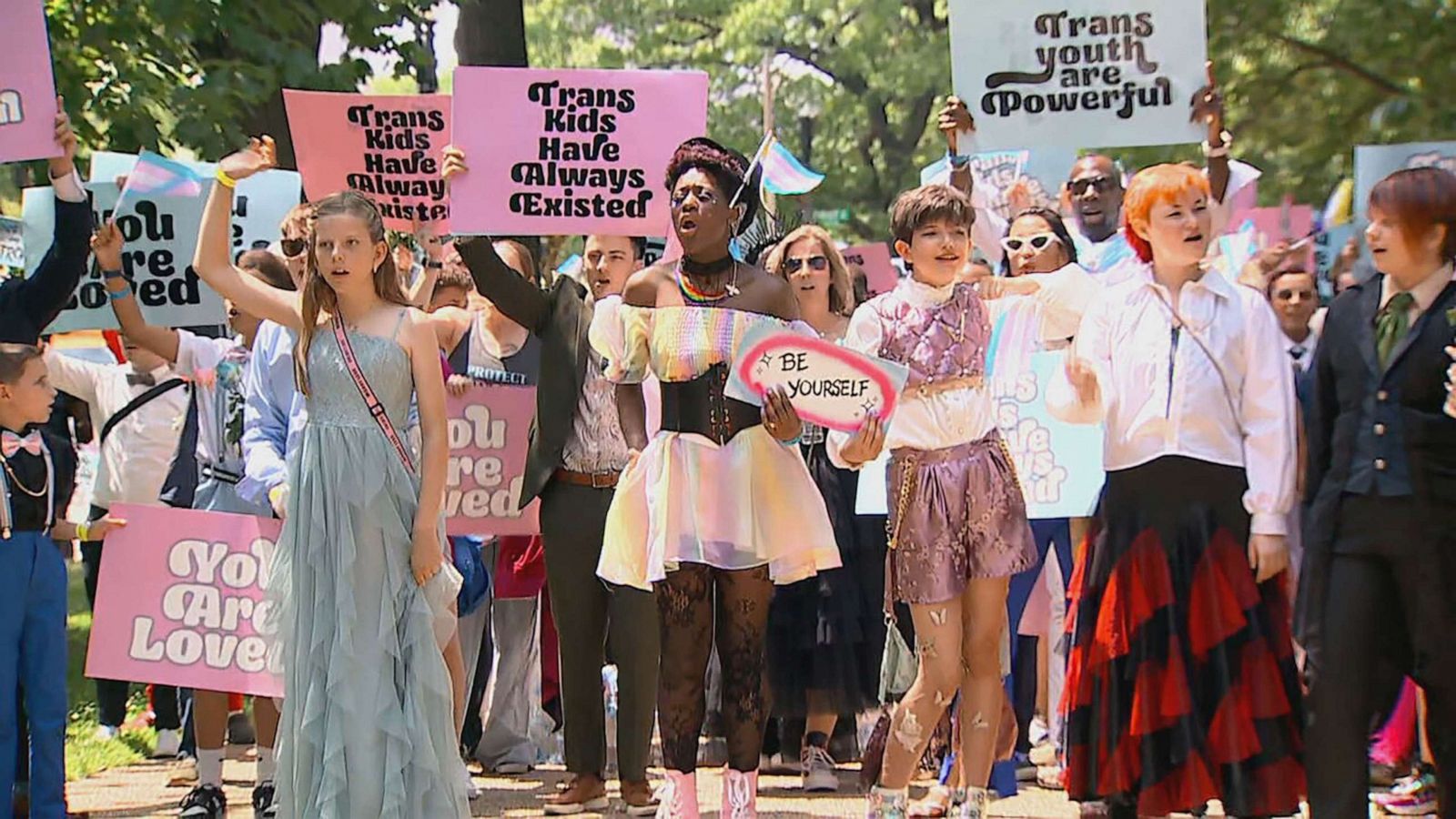 PHOTO: More than 100 LGBTQ youth gathered in Washington D.C. Monday afternoon for the first-ever Trans Youth Prom.