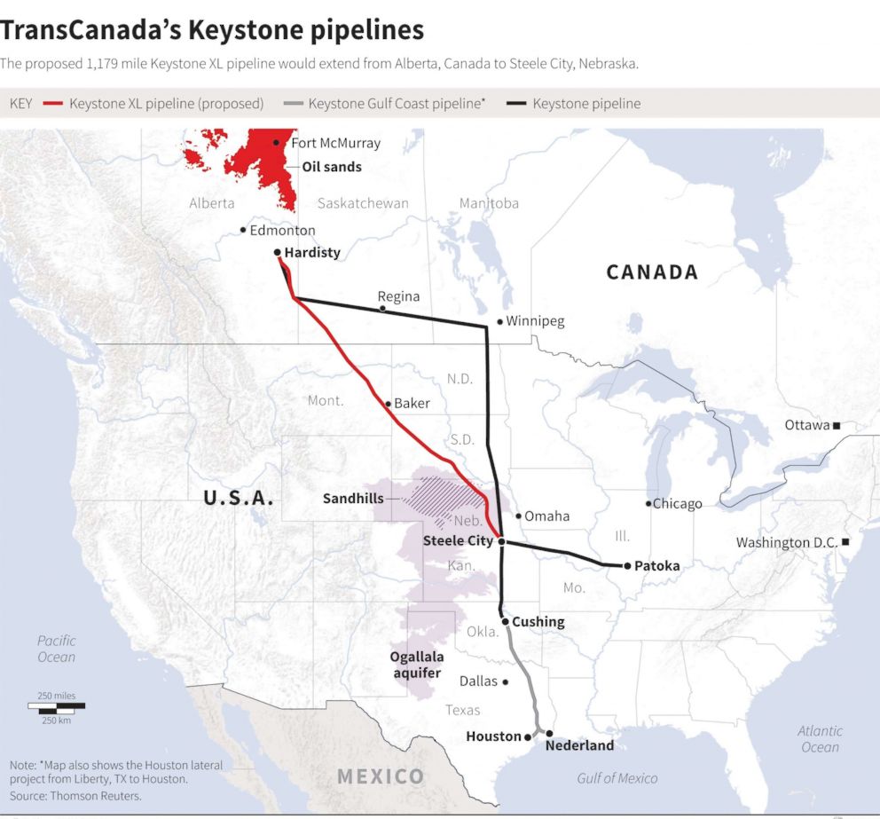 Keystone Pipeline Map North Dakota - Storymapjs A Map Of Keystone Xl ...