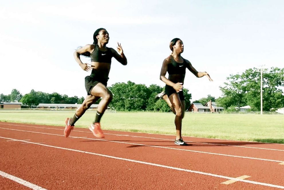 PHOTO: Andraya Yearwood (left) Terry Miller, two transgender track and field student-athletes, are photographed here. 