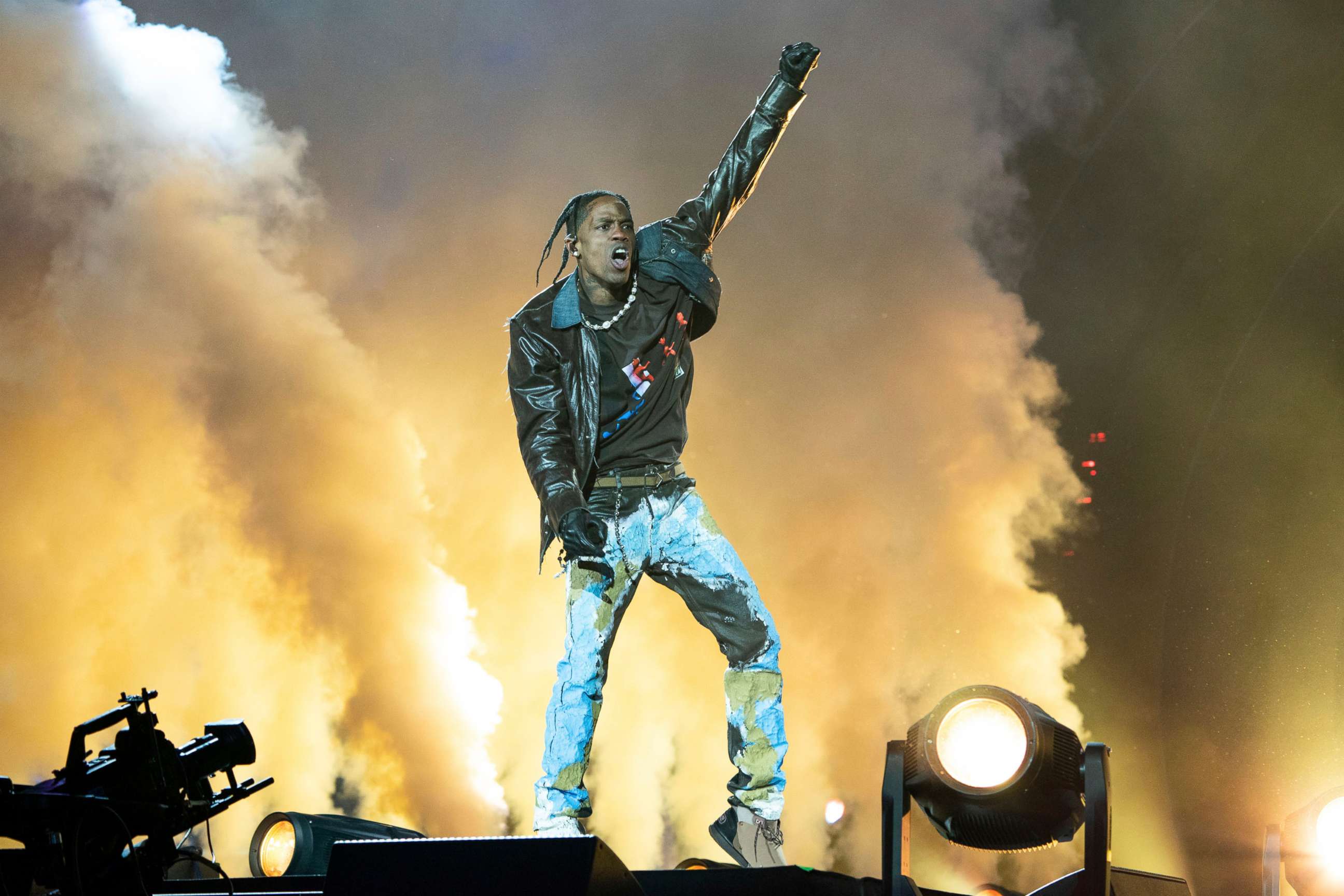 PHOTO: Travis Scott performs at Day 1 of the Astroworld Music Festival at NRG Park on Nov. 5, 2021, in Houston.