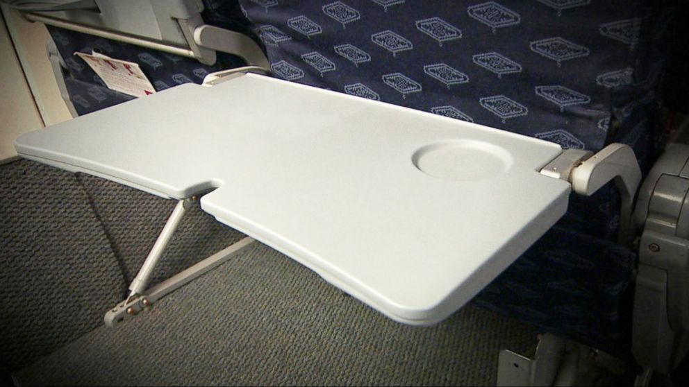 PHOTO: A tray table is seen on an airplane in this undated file photo.