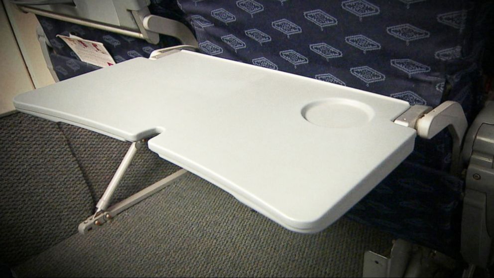 PHOTO: A tray table is seen on an airplane in this undated file photo.