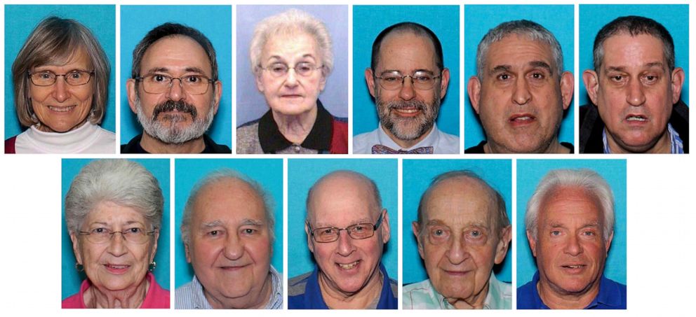 PHOTO: In this combo image made from photos provided by the United States District Court Western District of Pennsylvania are the victims of the Oct. 27, 2018, assault on the Tree of Life synagogue in Pittsburgh.