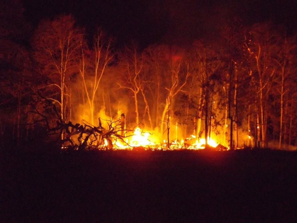 PHOTO: The Minister's Tree House in Crossville, Tenn. burned to the ground, Oct. 22, 2019. 