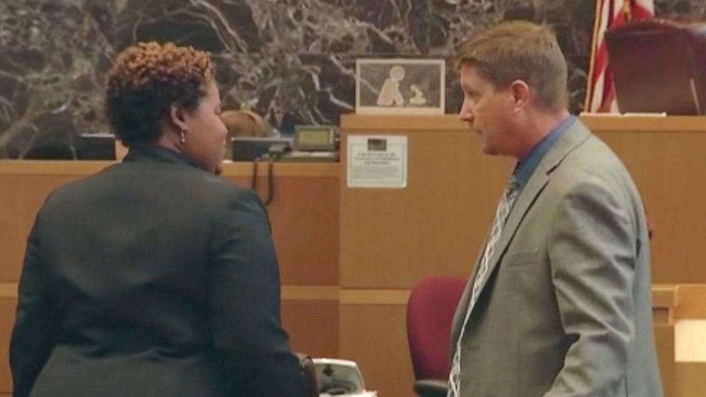 PHOTO: Michael Drejka, who killed Markeis McGlockton outside a Clearwater, Florida store appears in court.