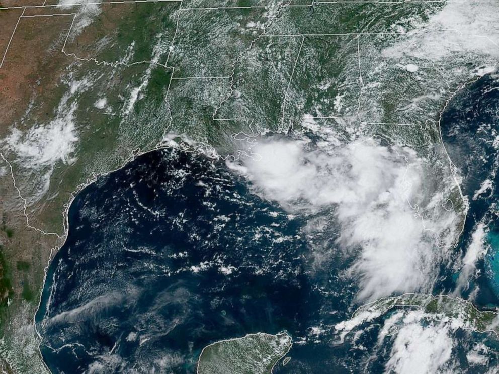 PHOTO: Satellite imagery of the Gulf Of Mexico region on July 9, 2019.