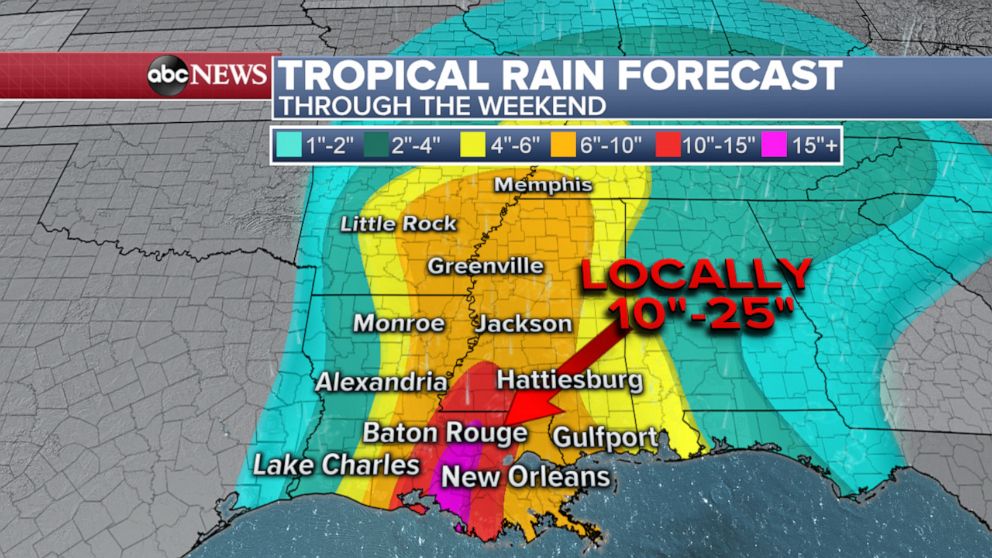 PHOTO: Tropical Rain Forecast: Through the Weekend