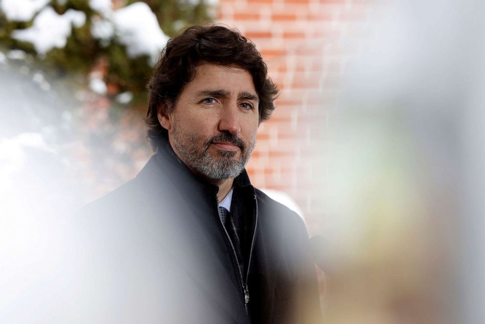 PHOTO: Canada's Prime Minister Justin Trudeau attends a news conference at Rideau Cottage, as efforts continue to help slow the spread of the coronavirus disease (COVID-19), in Ottawa, Ontario, Canada, Jan. 5, 2021. 