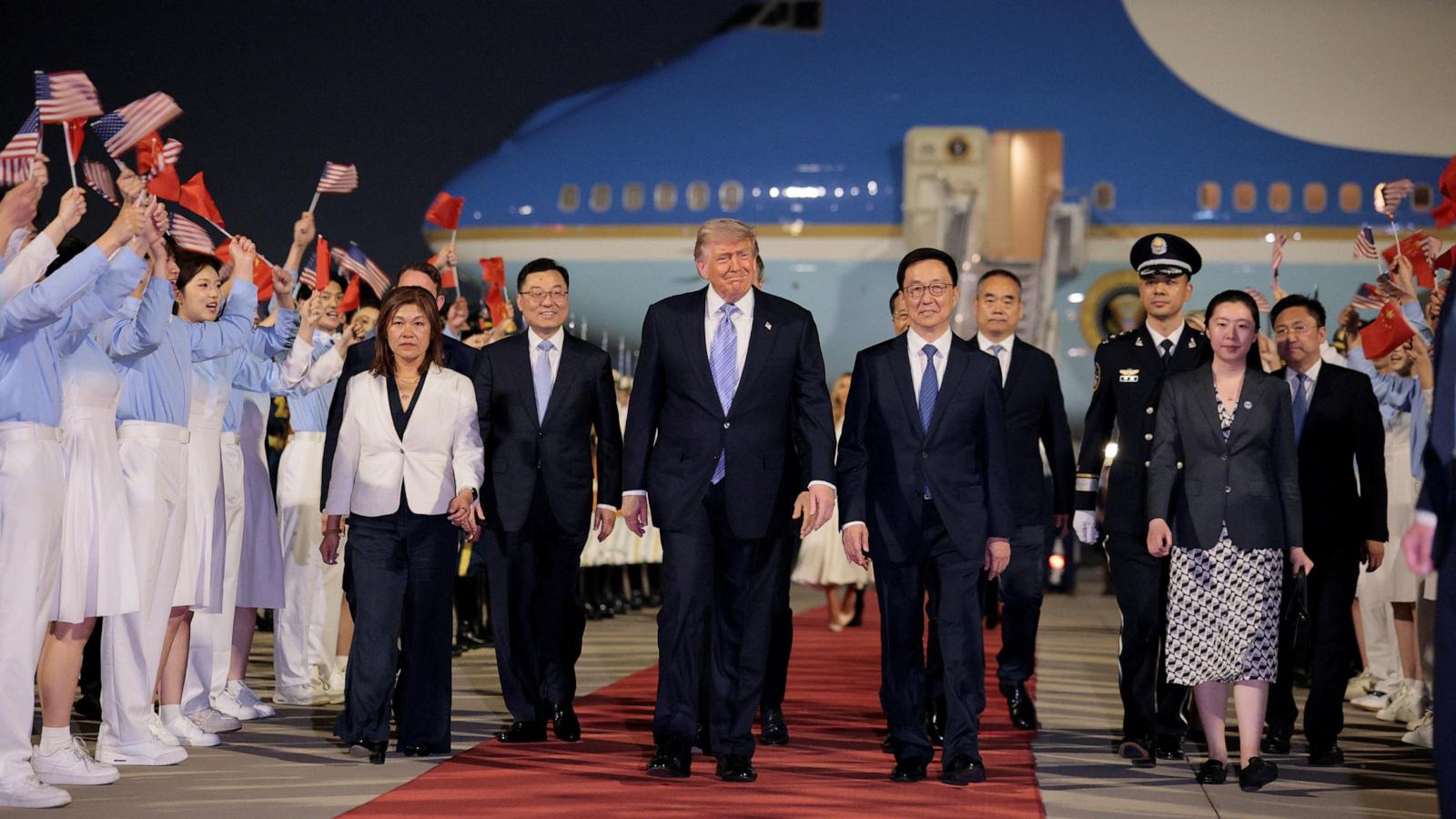 Trump arrives in Beijing for high-stakes summit with Xi