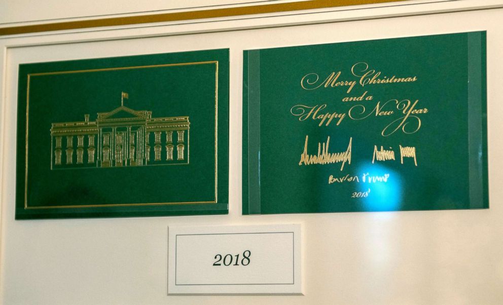 PHOTO: The official White House Christmas card is seen, Nov. 26, 2018, in Washington.