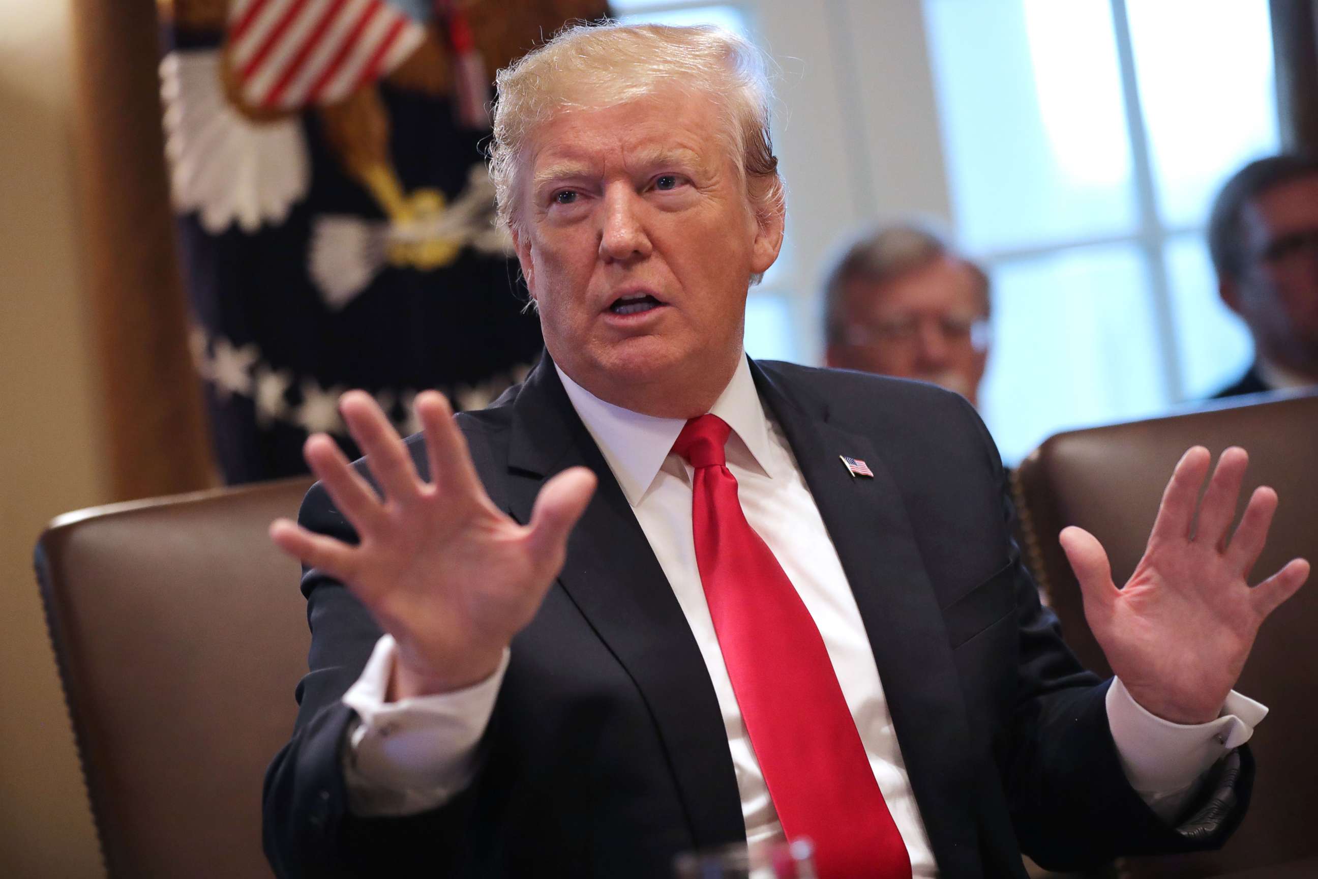 PHOTO: President Donald Trump leads a meeting of his Cabinet in the Cabinet Room at the White House, Jan. 2, 2019. 