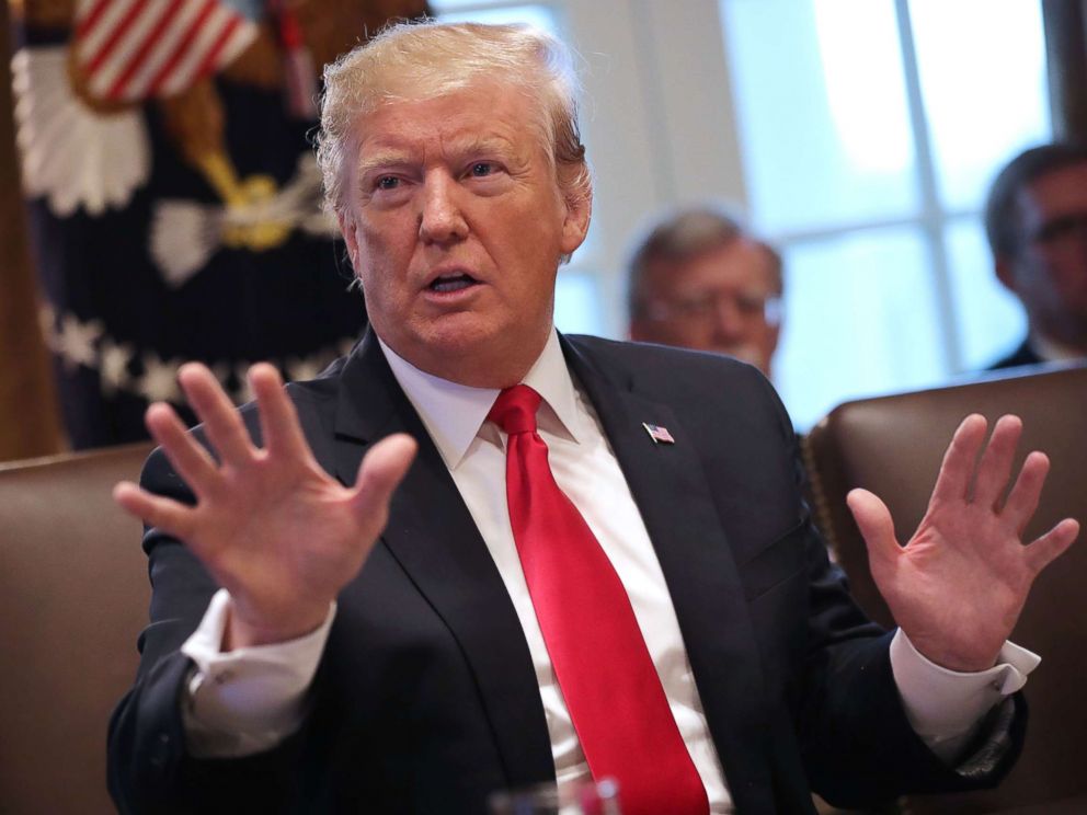 PHOTO: President Donald Trump leads a meeting of his Cabinet in the Cabinet Room at the White House, Jan. 2, 2019. 