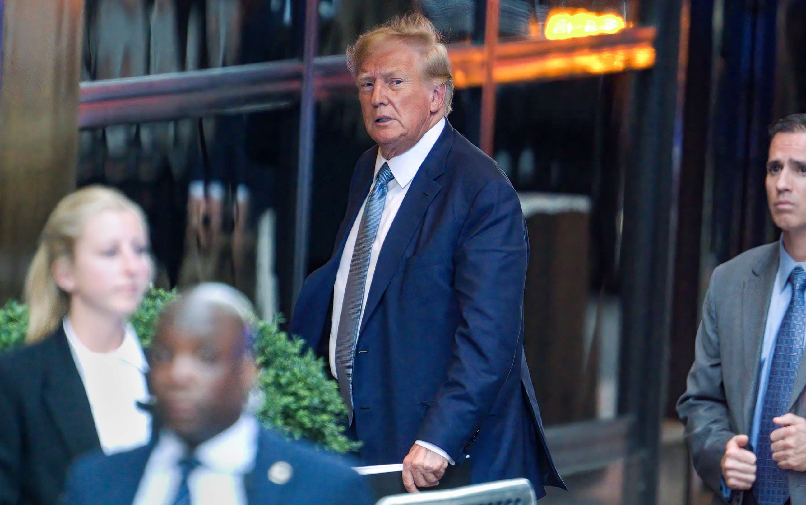 PHOTO: Former President Donald Trump arrives to Trump Tower, April 13, 2023 in New York City.