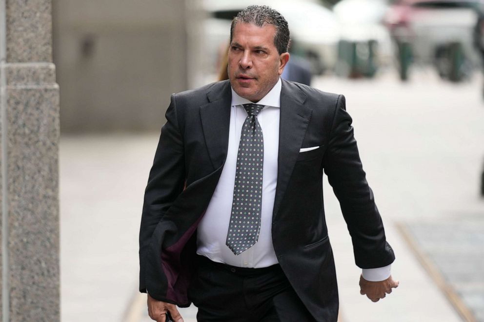 PHOTO: Joe Tacopina, Donald Trump's lawyer, arrives in Manhattan federal court in New York, on May 9, 2023.