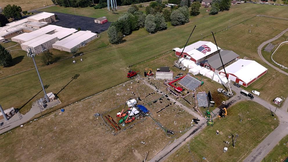 PHOTO: The Butler Farm Show, site of a campaign rally for Republican presidential candidate former President Donald Trump, is seen Monday July 15, 2024 in Butler, Pennsylvania.