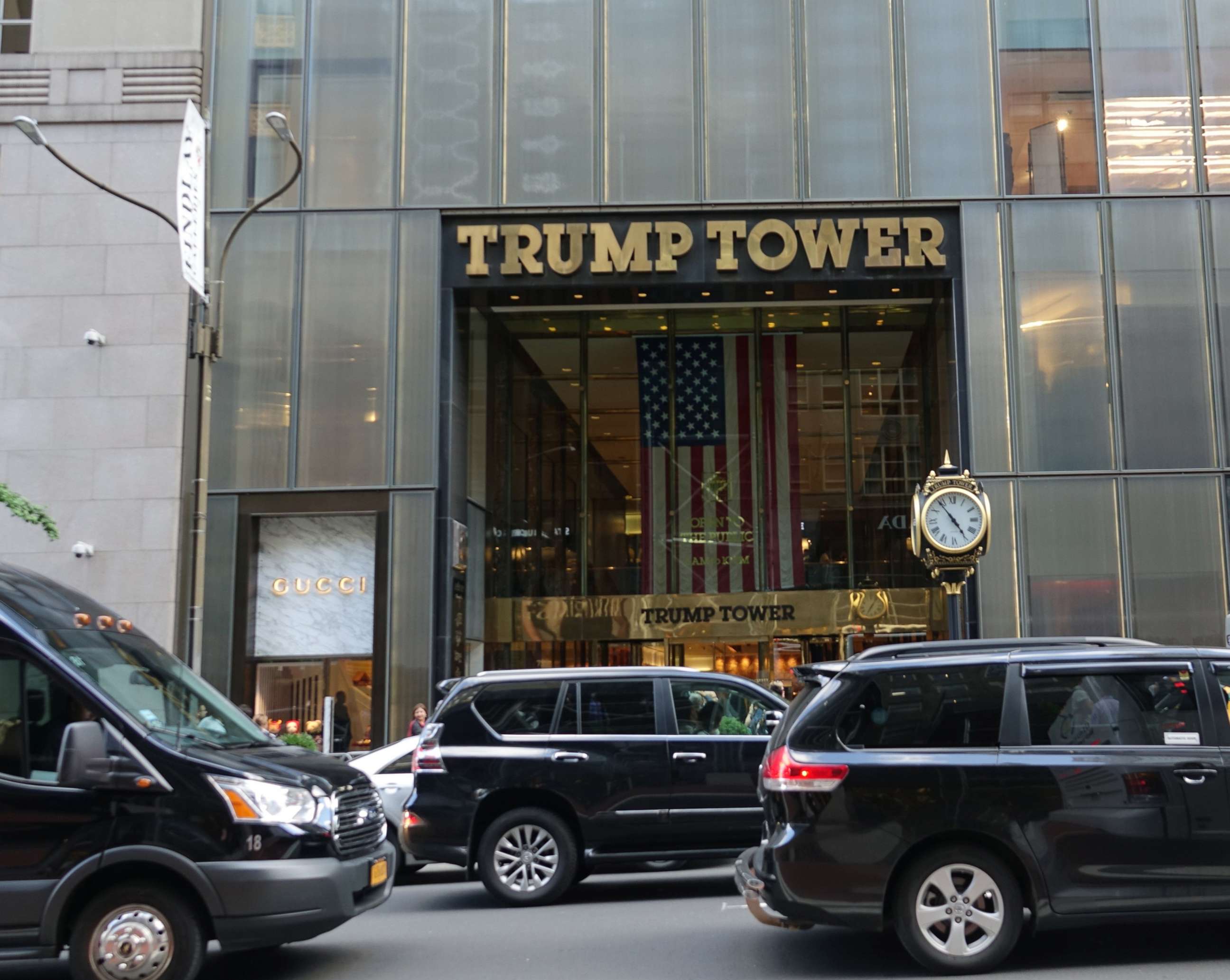 PHOTO: In this Sept. 14, 2019, file photo, the entrance to Trump Tower is shown in New York.