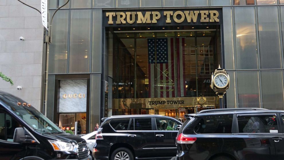 PHOTO: In this Sept. 14, 2019, file photo, the entrance to Trump Tower is shown in New York.