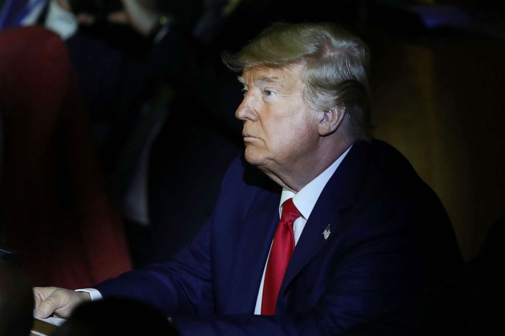 PHOTO: President Donald Trump briefly attends United Nations Climate Action Summit on Sept. 23, 2019, in New York.