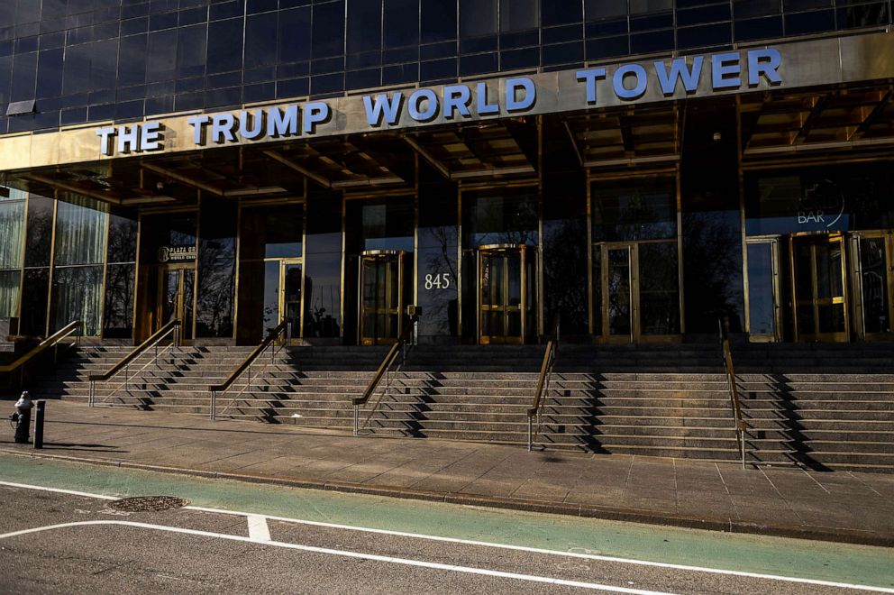 PHOTO: FILE - The Trump World Tower building in New York, Jan. 24, 2021.