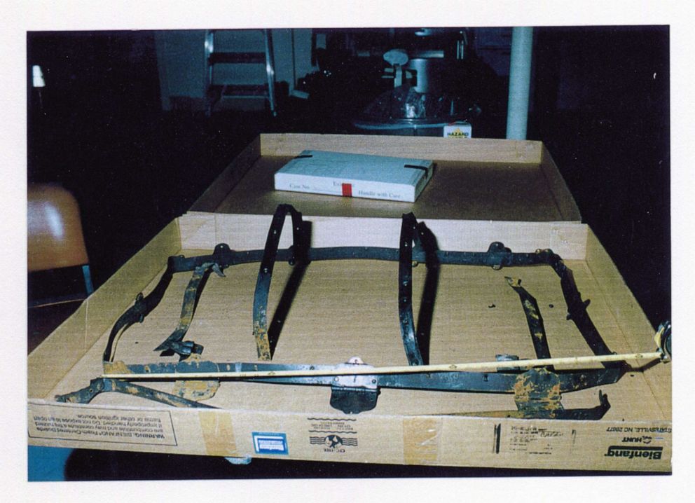 PHOTO: Hardware let from the trunk where parts of Ron Rudin's remains were found. 