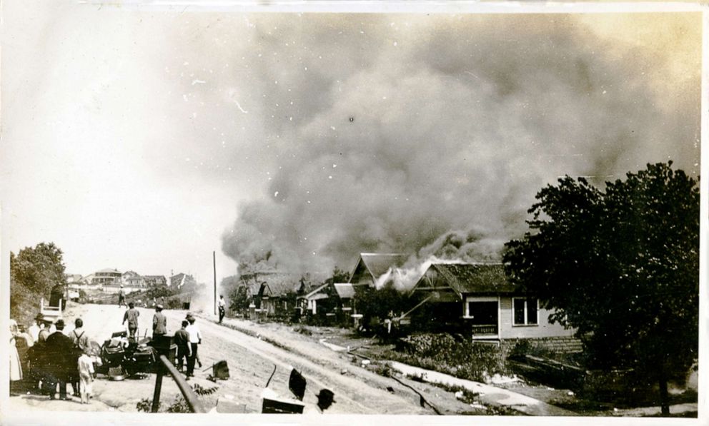 PHOTO: Photograph of damage from the Tulsa Race Riot, Tulsa, Oklahoma, June 1921.