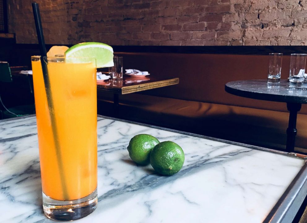 PHOTO: Bar Director Zach Cramer from New York City's Tiny's and The Bar Upstairs shared this recipe for a turmeric lime soda mocktail with "GMA."