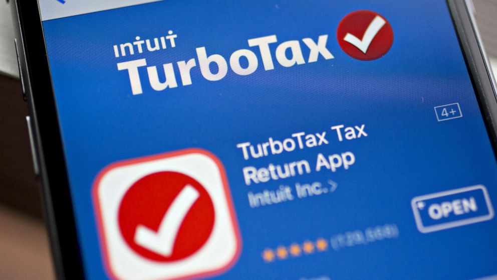 PHOTO: The Intuit Inc. TurboTax application is seen in the App Store on an Apple Inc. iPhone in Washington, D.C., Feb. 16, 2018. 