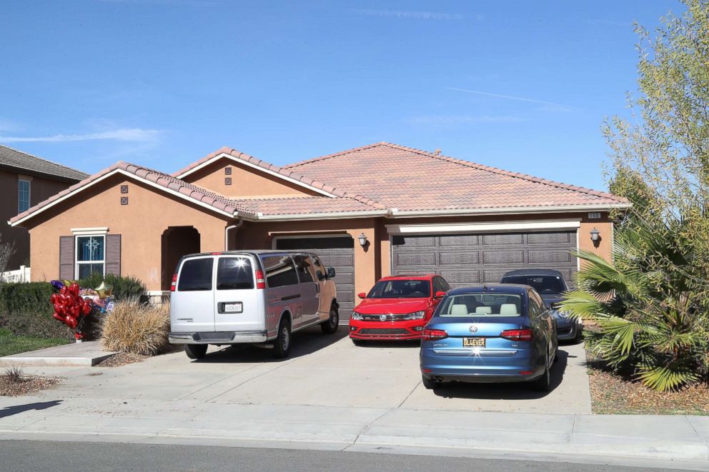 PHOTO: The home where malnourished children allegedly chained by their parents were found in Perris, Calif.