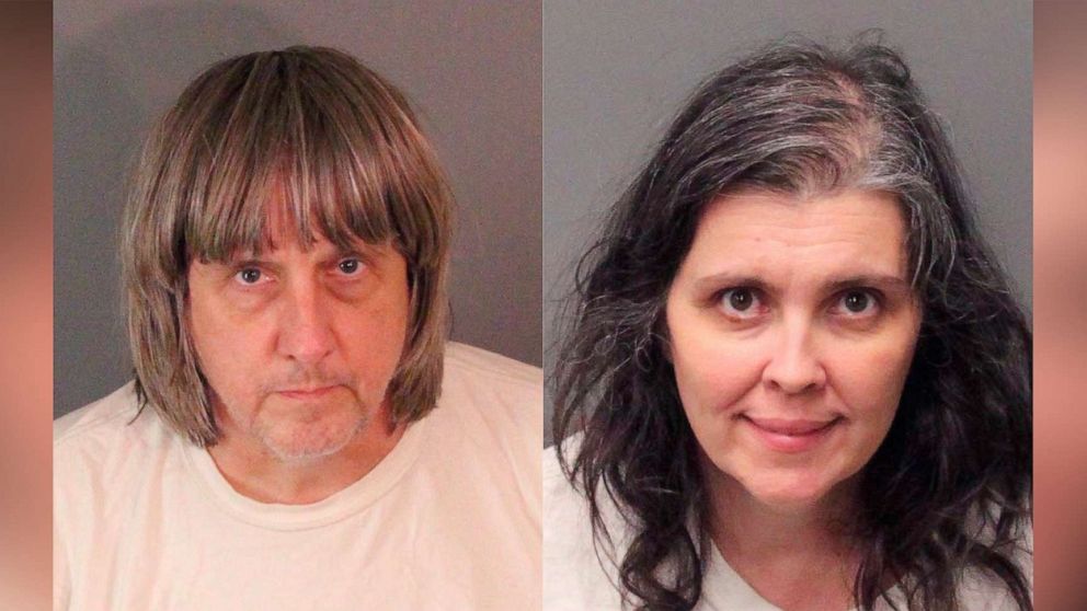 PHOTO: These undated photos provided by the Riverside County Sheriff's Department show David Allen Turpin, left, and Louise Anna Turpin. 