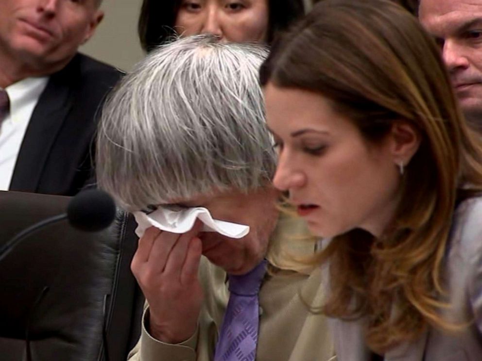 PHOTO: David Turpin faces a judge for sentencing, April 19, 2019.